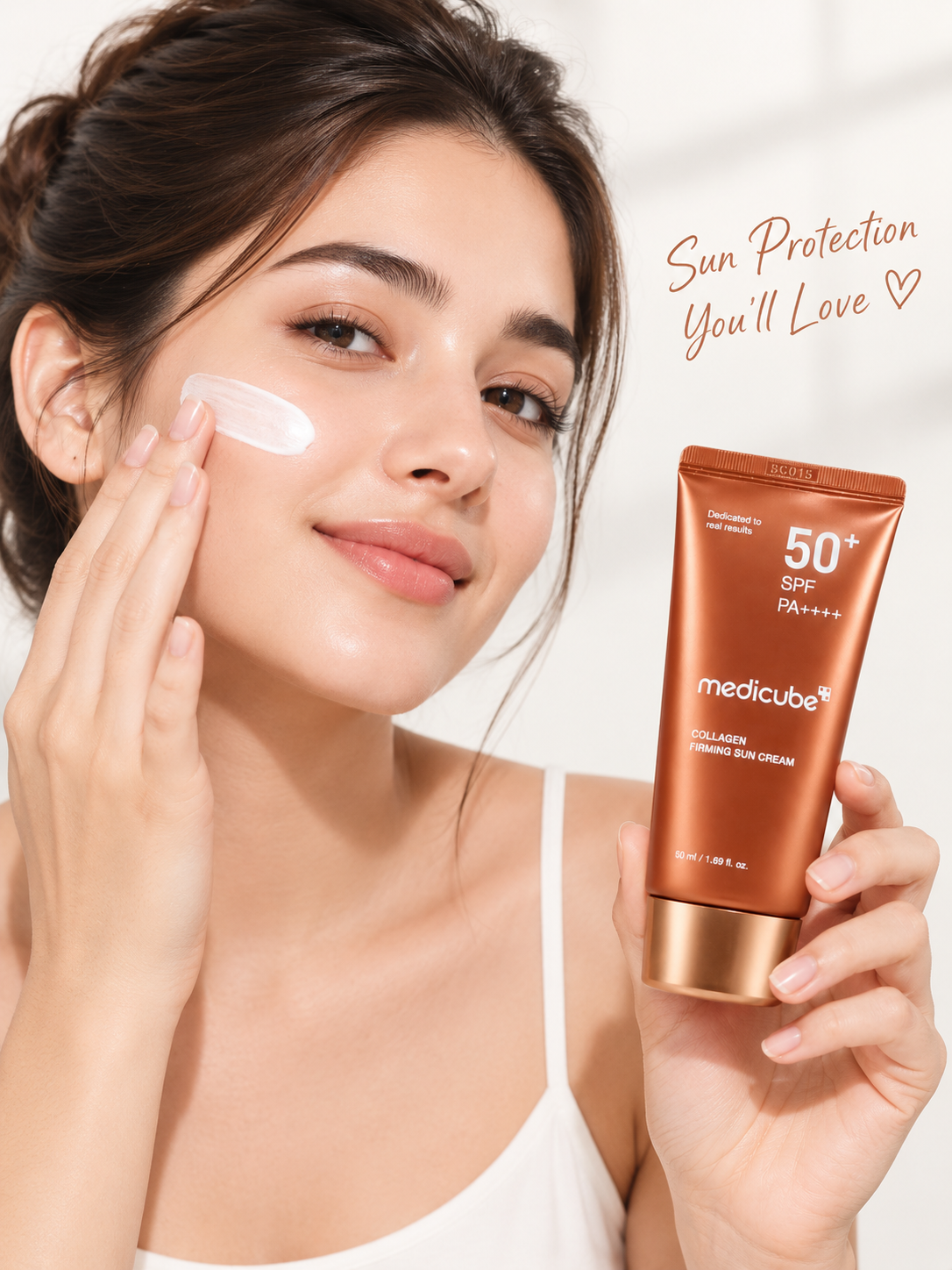 Medicube Collagen Firming Sun Cream SPF 50+ PA++++ | Hydrating Daily Sunscreen 50ml