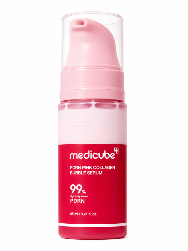 Medicube PDRN Pink Collagen Bubble Serum 95ml | Hydrating & Firming Facial Serum